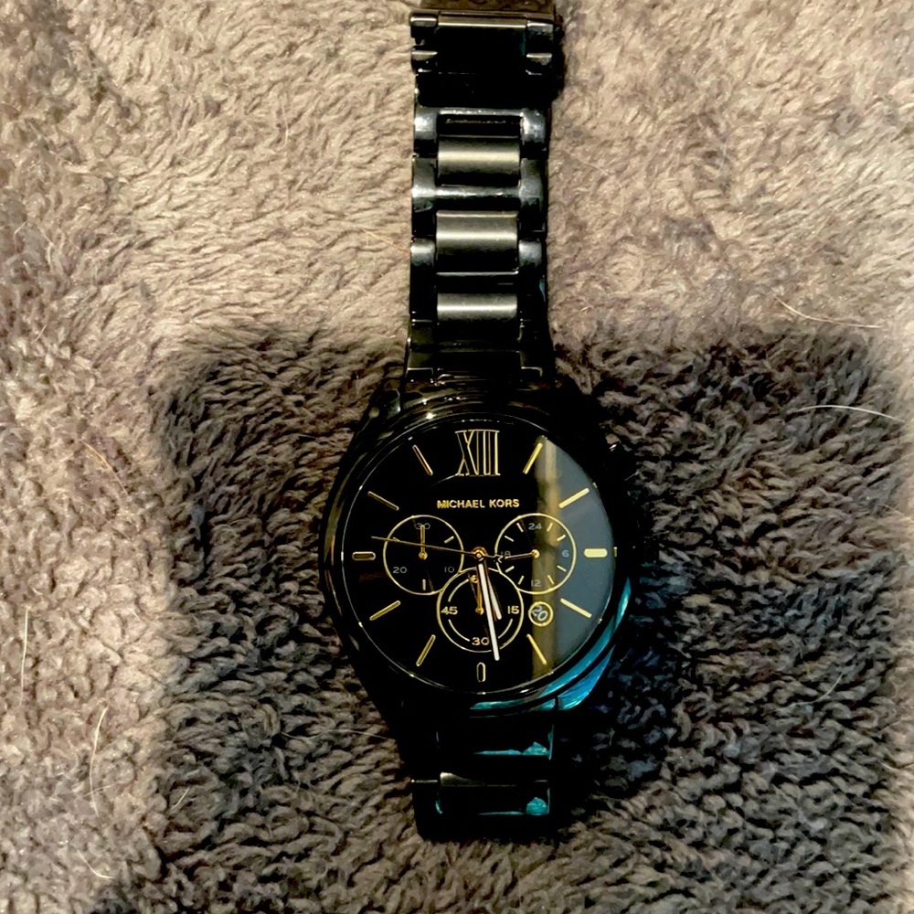 Large face men/ women’s Black Michael Kors watch